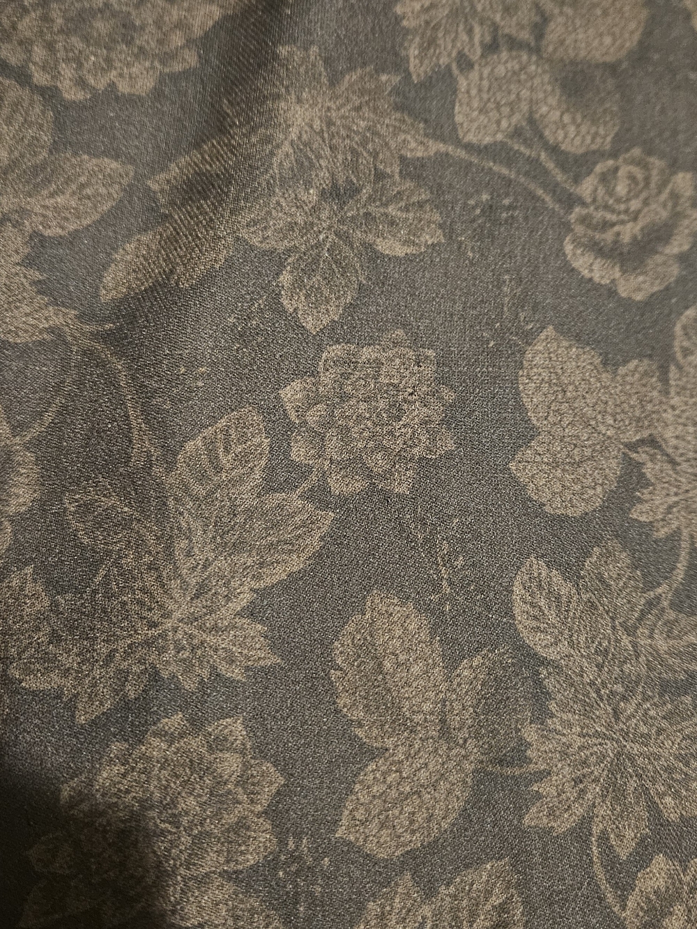 Lauren Ralph Lauren Maxi Skirt with Brown Floral Jacquard, Boho, 100 % Silk,Y2K - Picture 10 of 11
